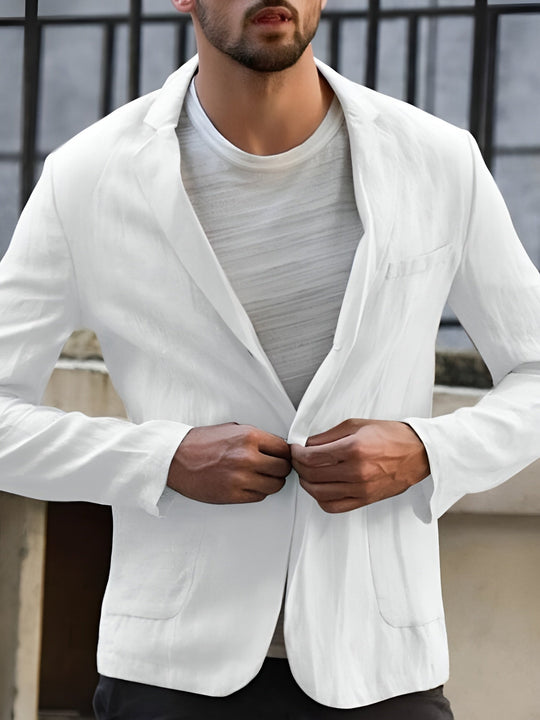 Lässiger Herren Blazer Mit Einem Knopf | Klassisch