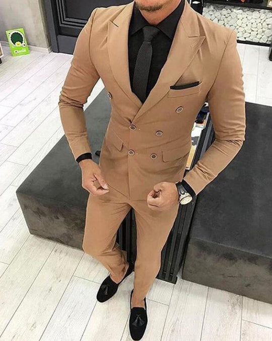 Herren Doppellagig 2 Stück Hochzeit Gast Anzug Set | Komfortabel