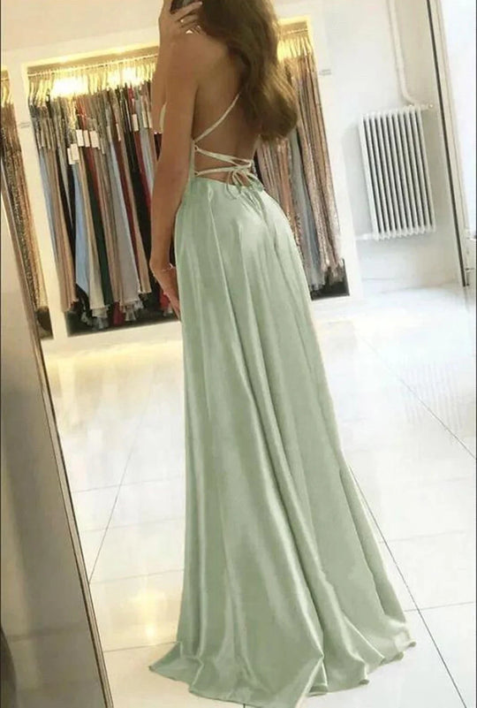 Elegantes Ballkleid Mit Hohem Schlitz Für Damen | Maxi