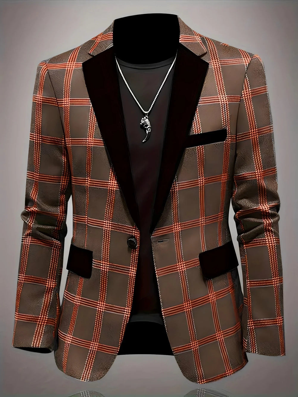 Hochzeitsanzugjacke für Herren | Kariert