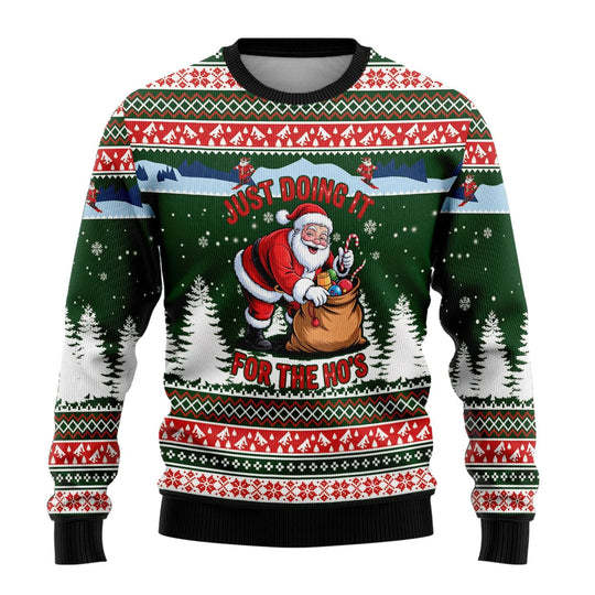 Unisex 3D-lustiger Bedruckter Ugly-Xmas-Pullover | Rundhals