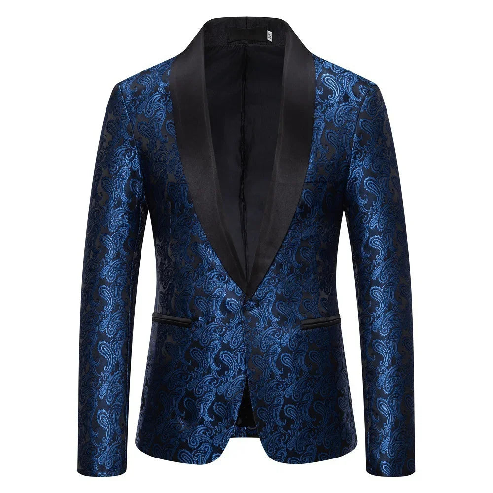 Lässige Anzugjacke für Herren | Gedrucktes Design