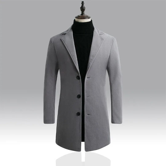 Herren Winter Freizeit Trenchcoat | Warme