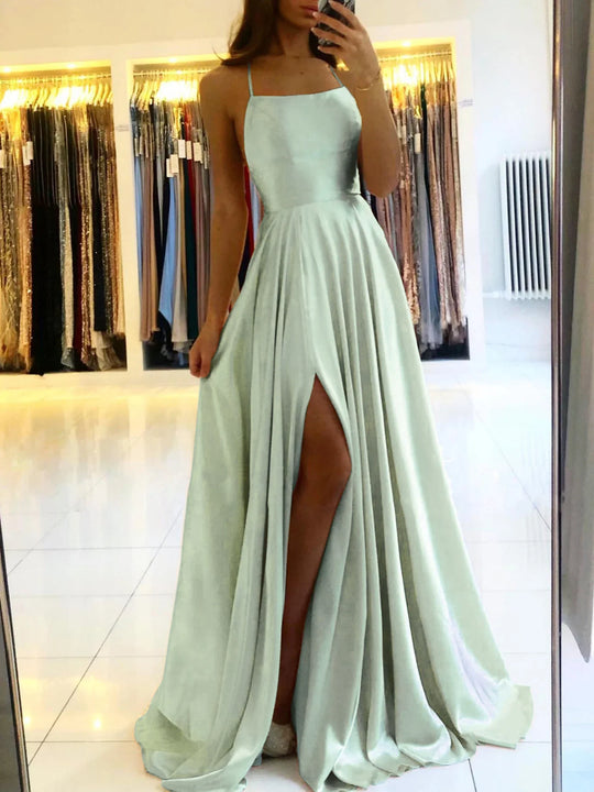 Elegantes Ballkleid Mit Hohem Schlitz Für Damen | Maxi