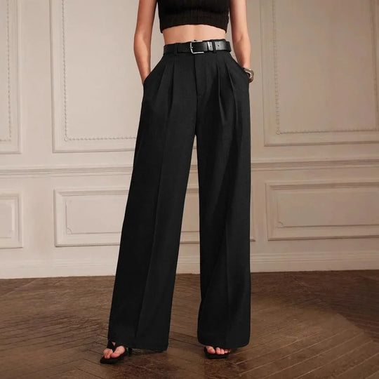 Damenhose Mit Hoher Taille | Schwarz