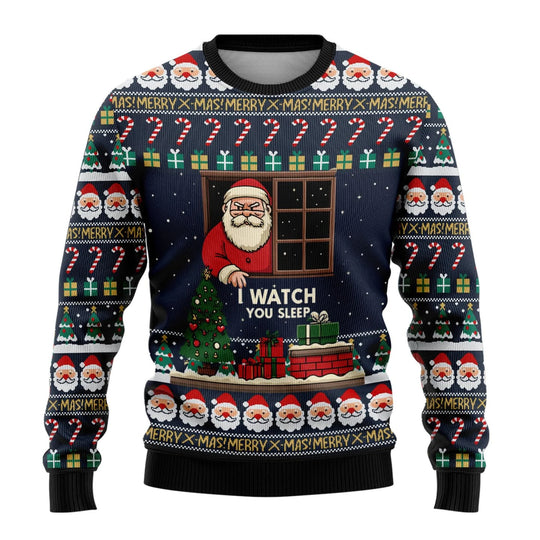 Unisex 3D-lustiger Bedruckter Ugly-Xmas-Pullover | Rundhals