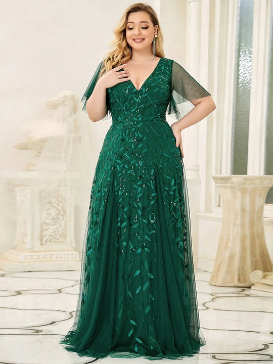 Abendkleid in Übergröße für Damen | Maxi