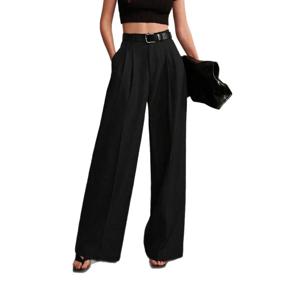 Damenhose Mit Hoher Taille | Schwarz