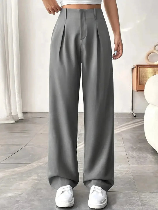 Damenhose Mit Hoher Taille | Weites Bein