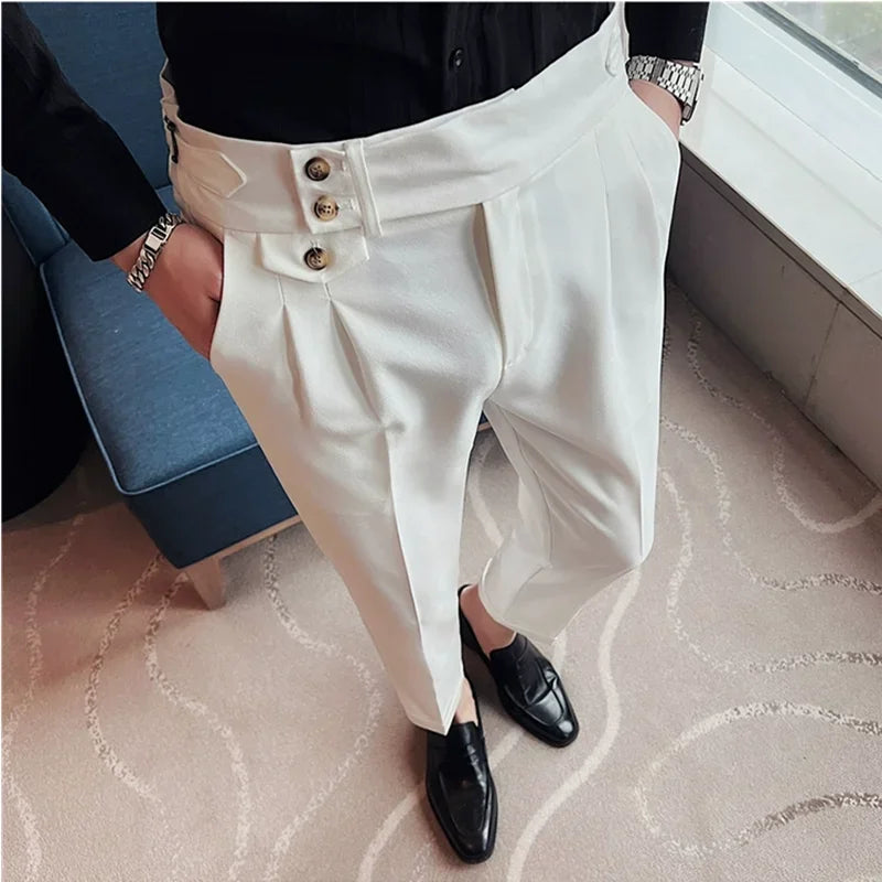 Herren Hohe Taille Hosen | Formell