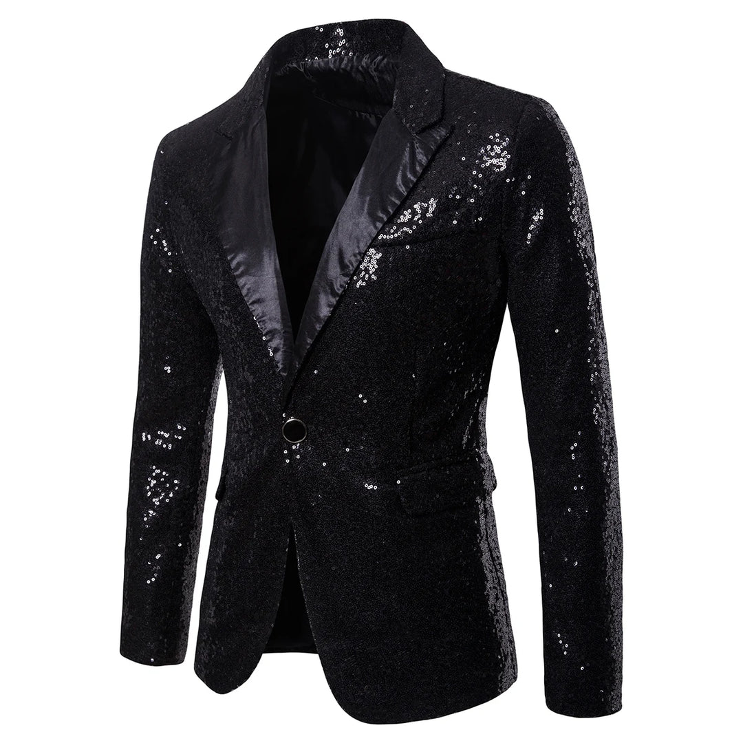 Herren Pailletten Blazer Jacke | Formell