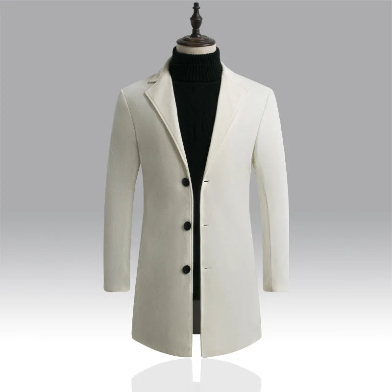 Herren Winter Freizeit Trenchcoat | Warme