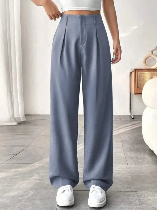 Damenhose Mit Hoher Taille | Weites Bein