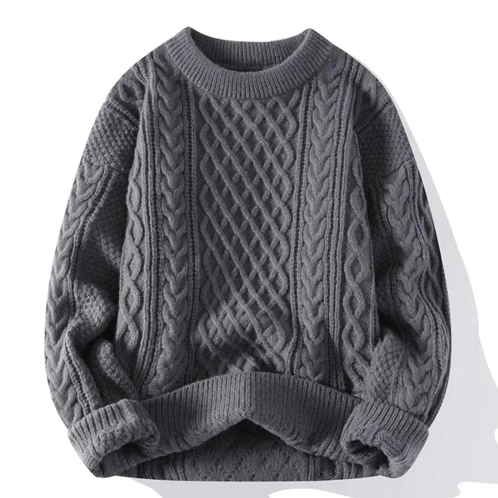 Warme gestrickter Weihnachtspullover Herren | Übergroß