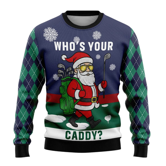Unisex 3D-lustiger Bedruckter Ugly-Xmas-Pullover | Rundhals