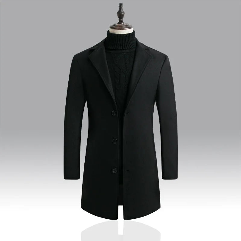 Herren Winter Freizeit Trenchcoat | Warme
