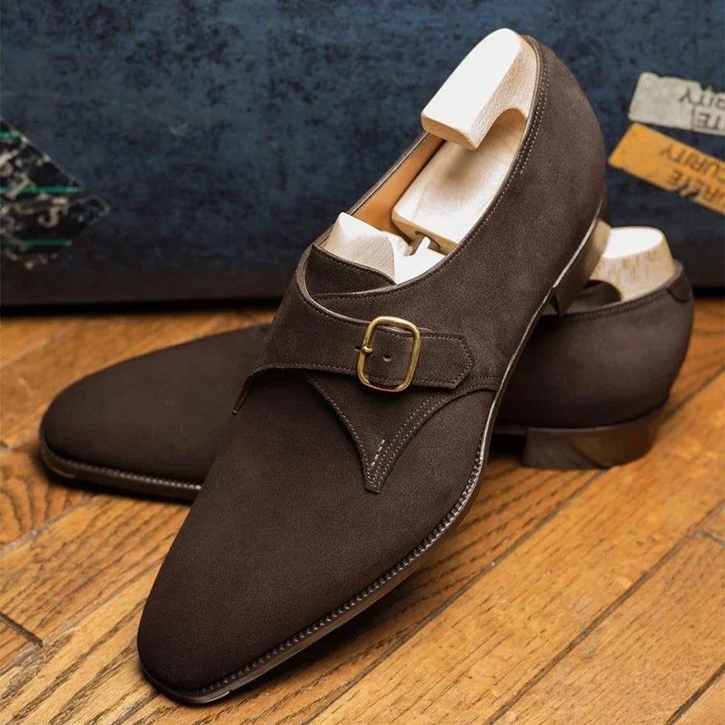 Herren Mönchsriemen Hochzeit Gast Schuhe | Flügelspitze Zehe