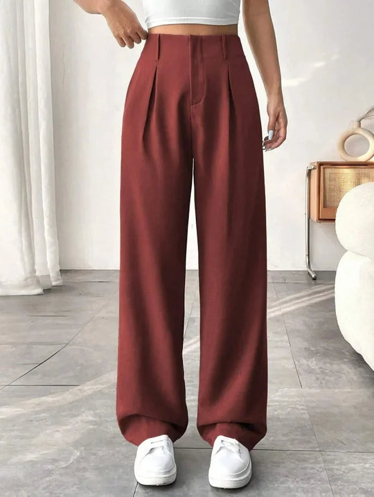 Damenhose Mit Hoher Taille | Weites Bein