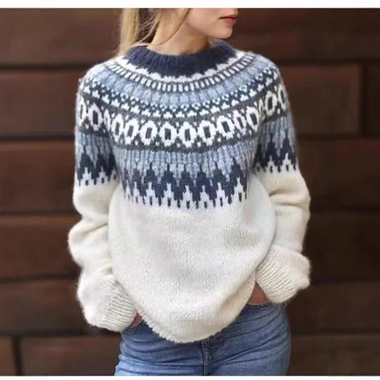 Lockere Norweger Pullover Damen | Winter