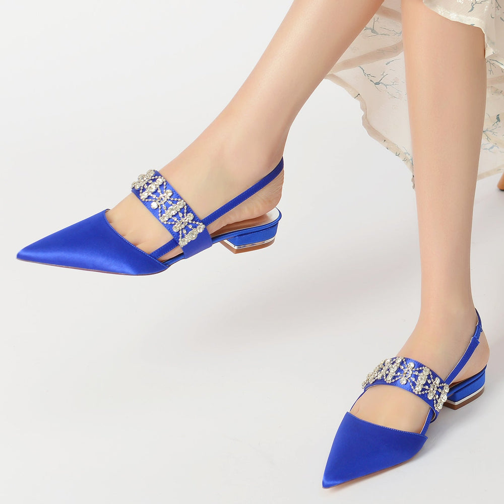 Damen Elegante Slingback Hochzeit Gast Absätze | Gespitzte Zehe