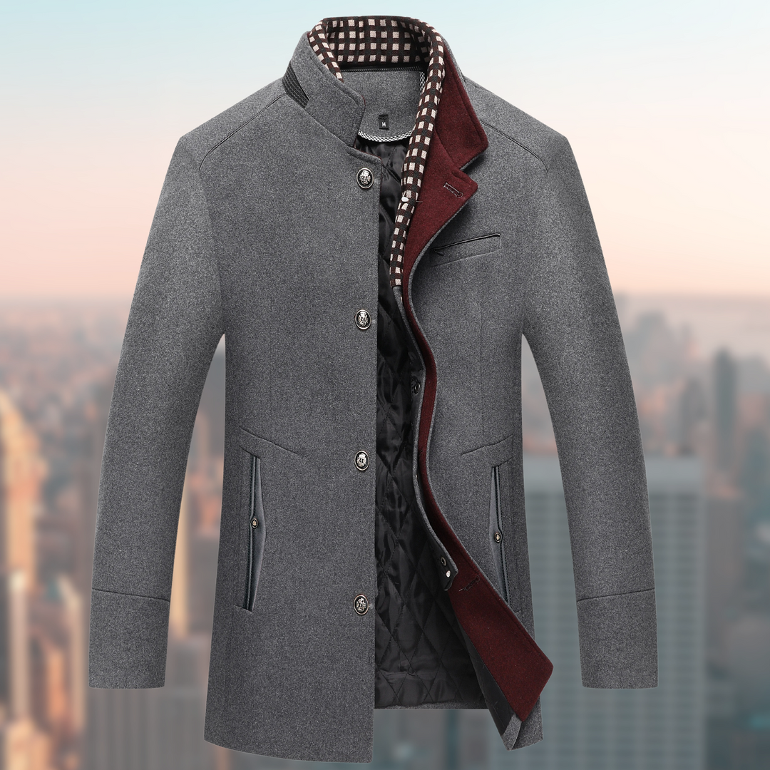 Herren Wintermantel Mit Knopfleiste | Warme