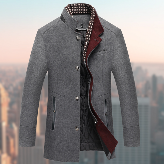 Herren Wintermantel Mit Knopfleiste | Warme