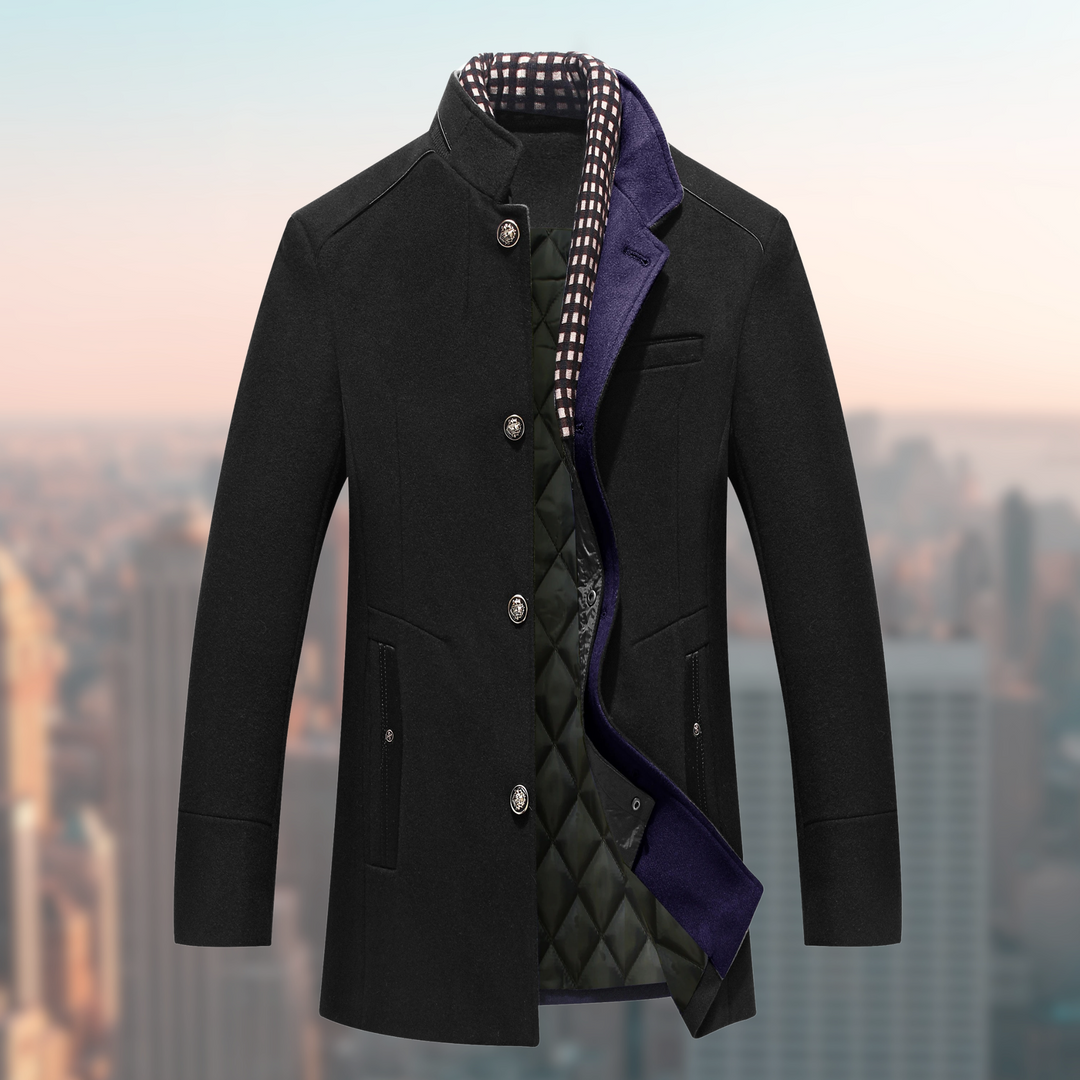 Herren Wintermantel Mit Knopfleiste | Warme