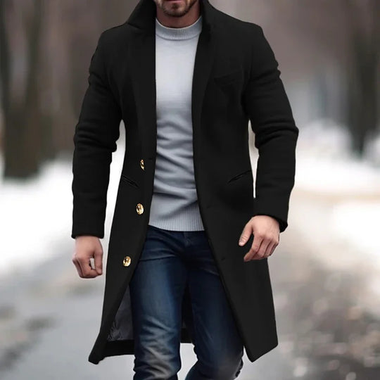 Bequemer Warmer Trenchcoat Für Herren | Lässig