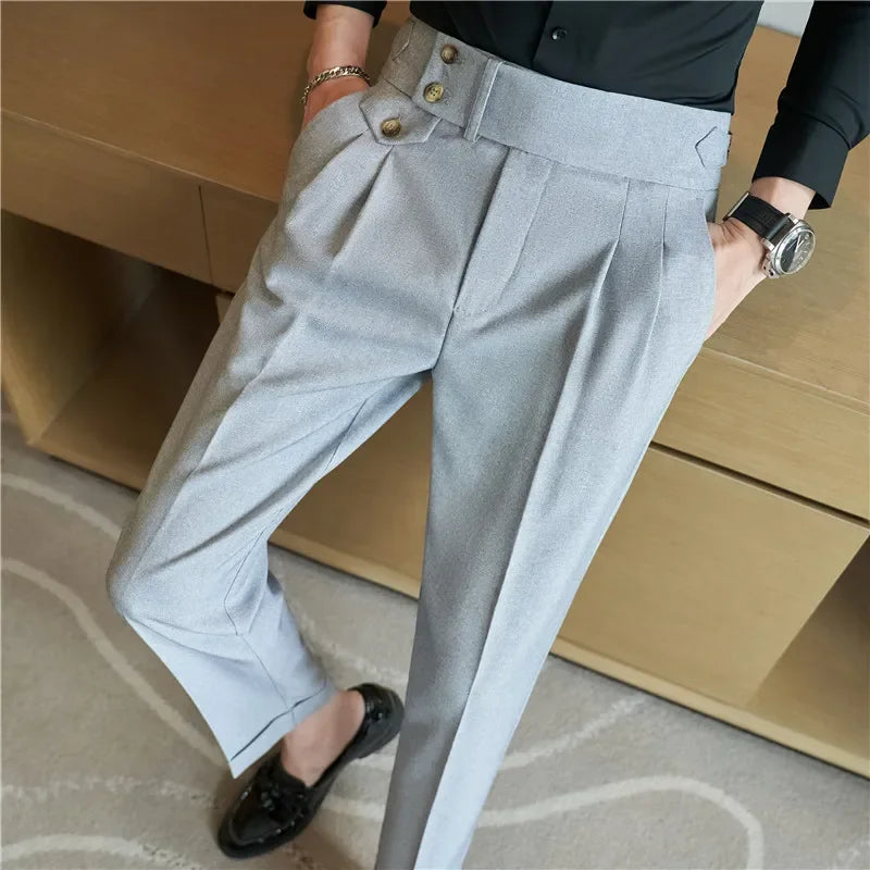 Herren Hohe Taille Hosen | Formell