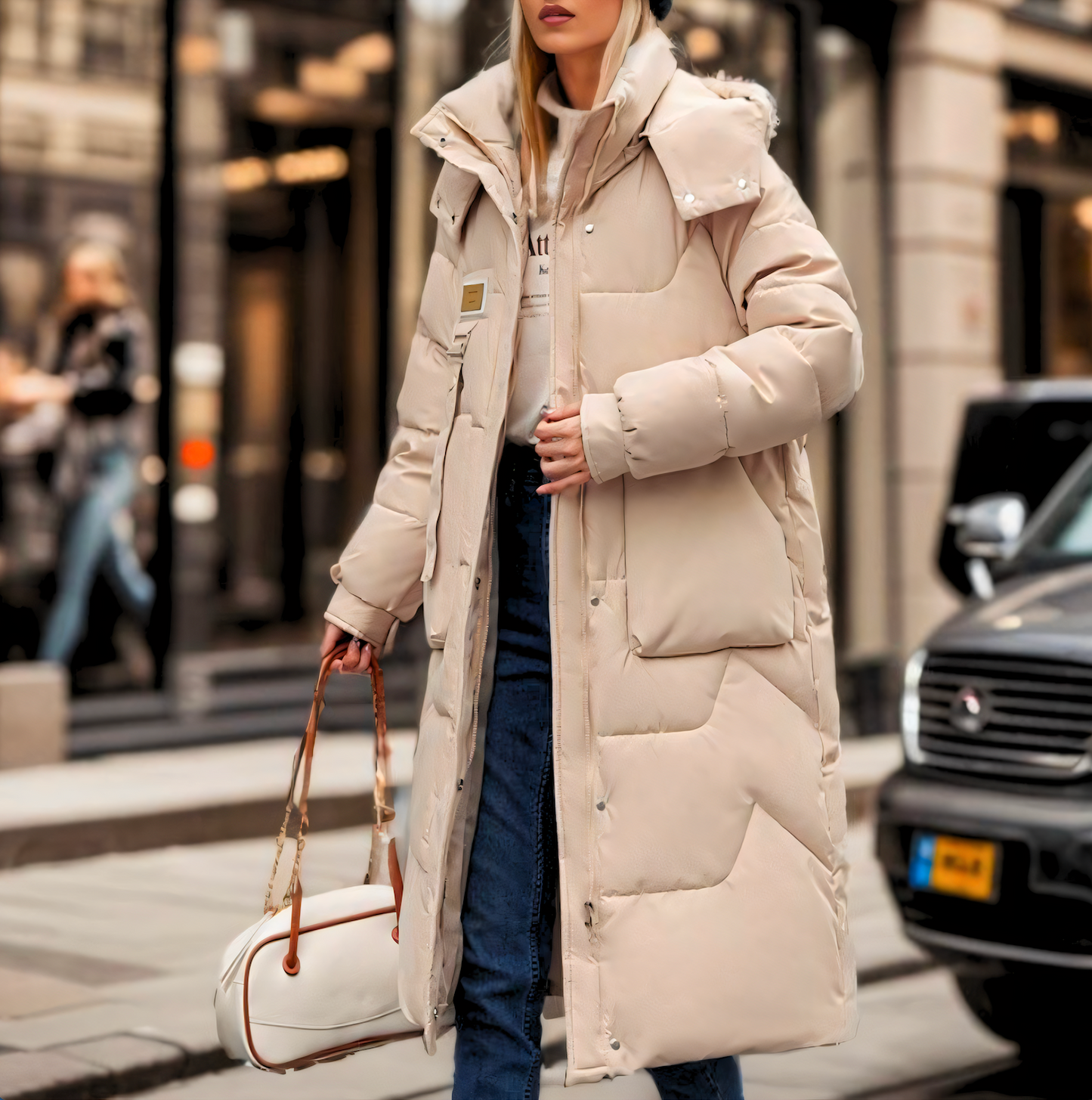 Jenie - Elegante Lange Wasserdichte Pufferjacke