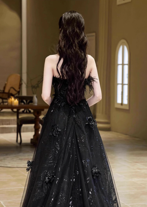 Damen Schulterfrei Brautkleid | Maxi