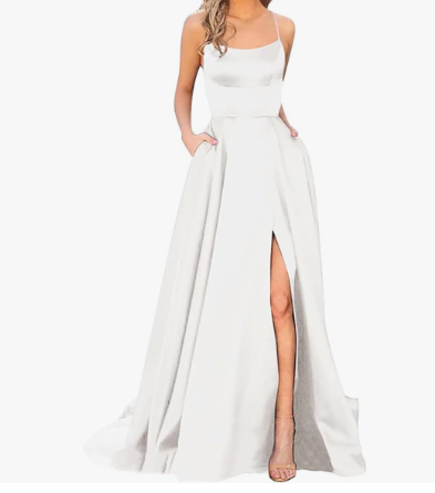 Trägerloses Abendballkleid für Damen | Maxi