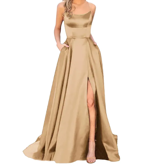 Trägerloses Abendballkleid für Damen | Maxi