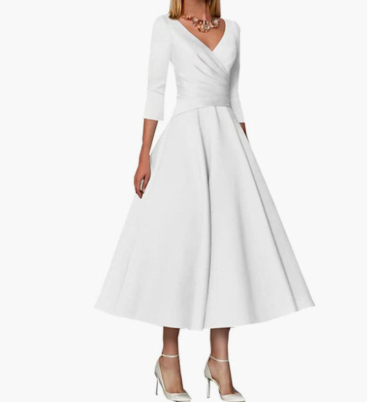 A Linien Wickel Abendkleid Für Damen | Maxi