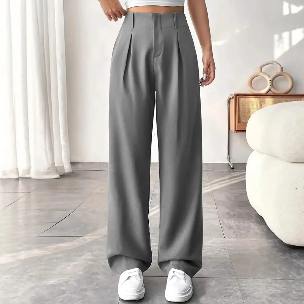 Damenhose Mit Hoher Taille | Weites Bein