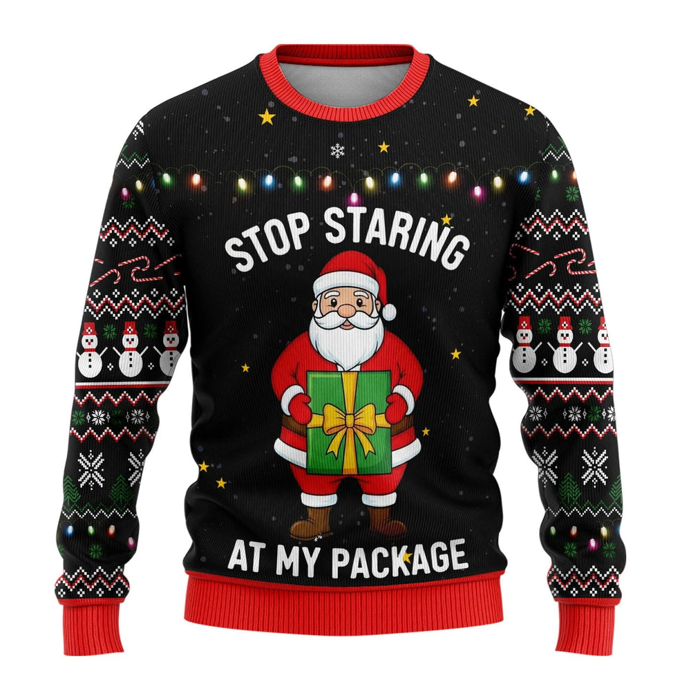 Unisex 3D-lustiger Bedruckter Ugly-Xmas-Pullover | Rundhals