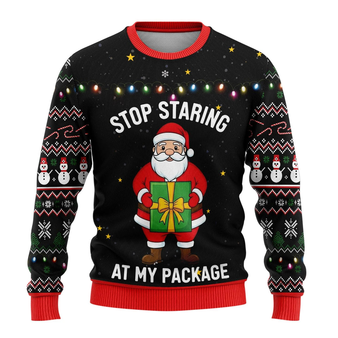 Unisex 3D-lustiger Bedruckter Ugly-Xmas-Pullover | Rundhals