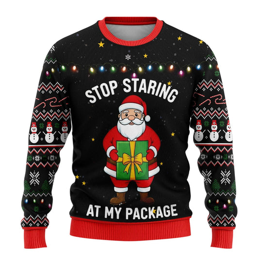 Unisex 3D-lustiger Bedruckter Ugly-Xmas-Pullover | Rundhals