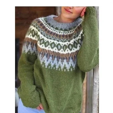 Lockere Norweger Pullover Damen | Winter