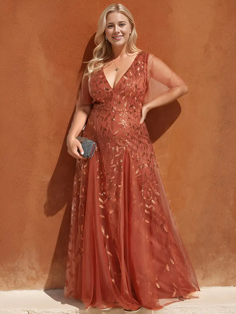 Abendkleid in Übergröße für Damen | Maxi