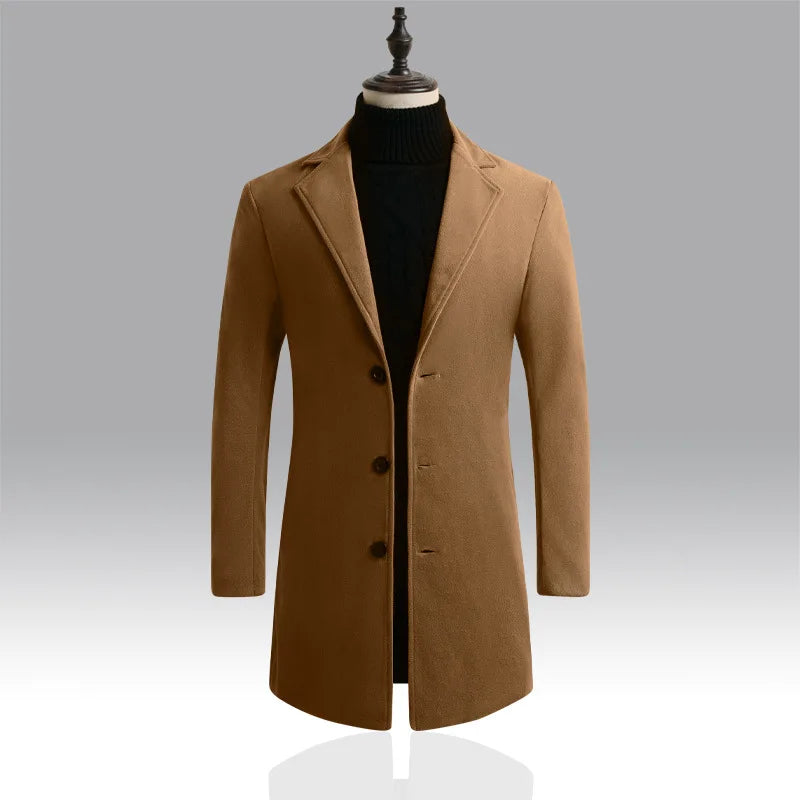 Herren Winter Freizeit Trenchcoat | Warme