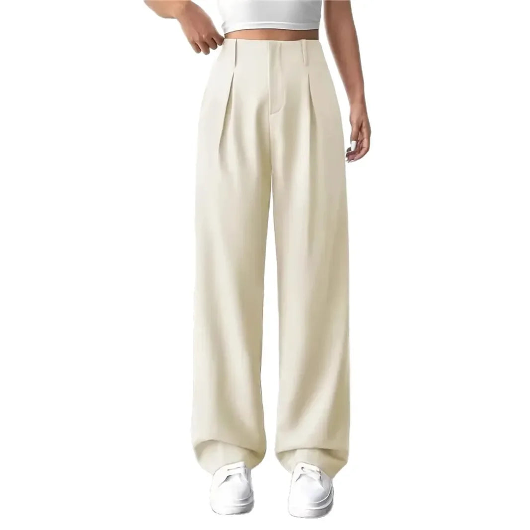 Damenhose Mit Hoher Taille | Weites Bein