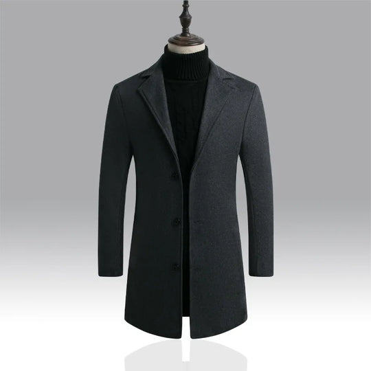 Herren Winter Freizeit Trenchcoat | Warme