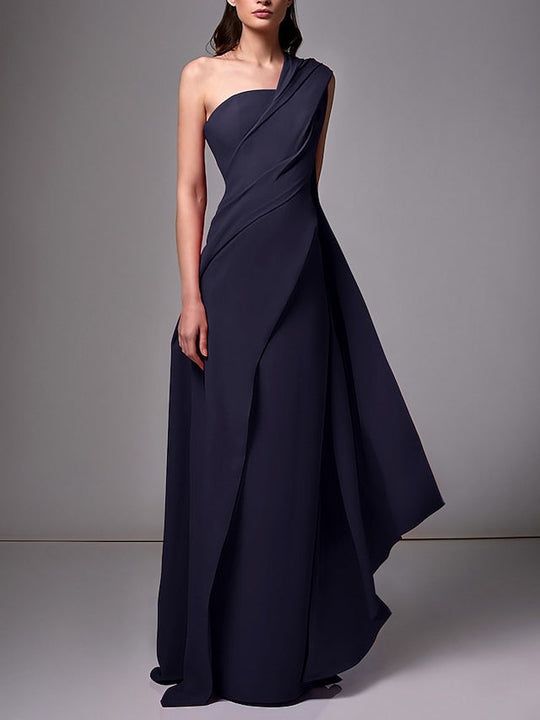 Damen Ein Schulter Ballkleid | Maxi