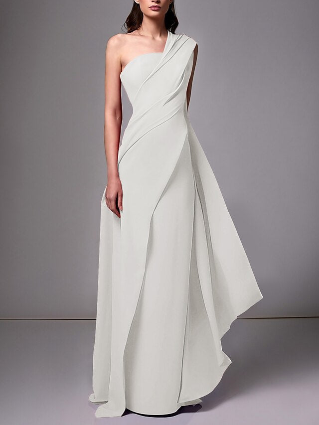 Damen Ein Schulter Ballkleid | Maxi
