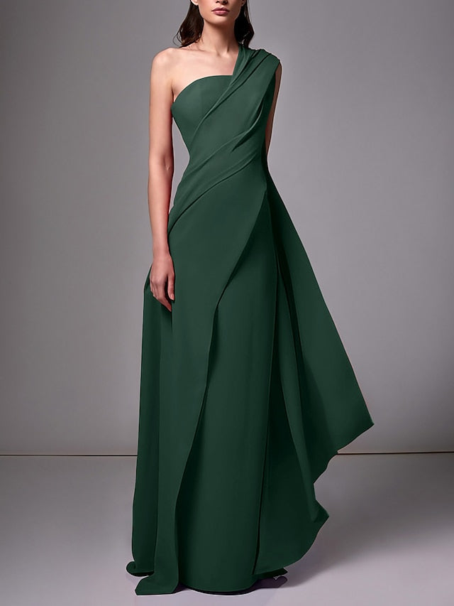 Damen Ein Schulter Ballkleid | Maxi