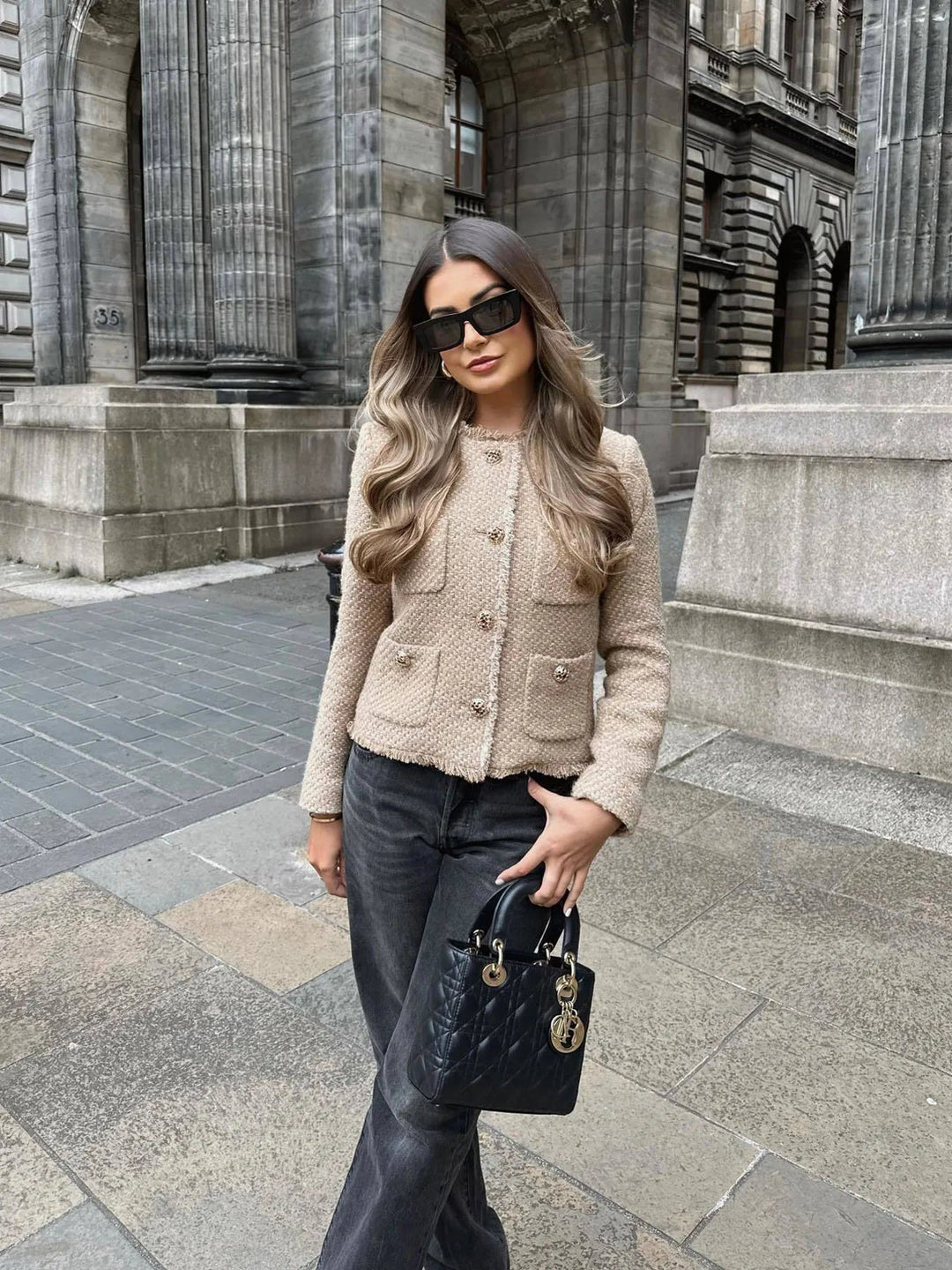 Klassischer Blazer für Damen | Knopfleiste