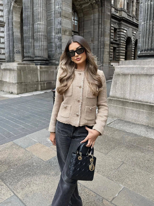 Klassischer Blazer für Damen | Knopfleiste