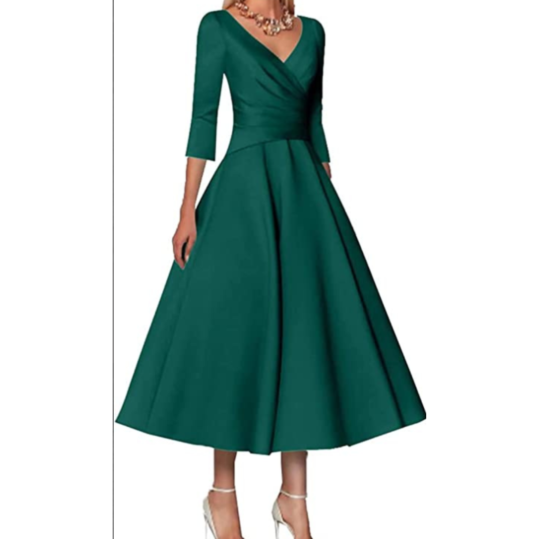 A Linien Wickel Abendkleid Für Damen | Maxi