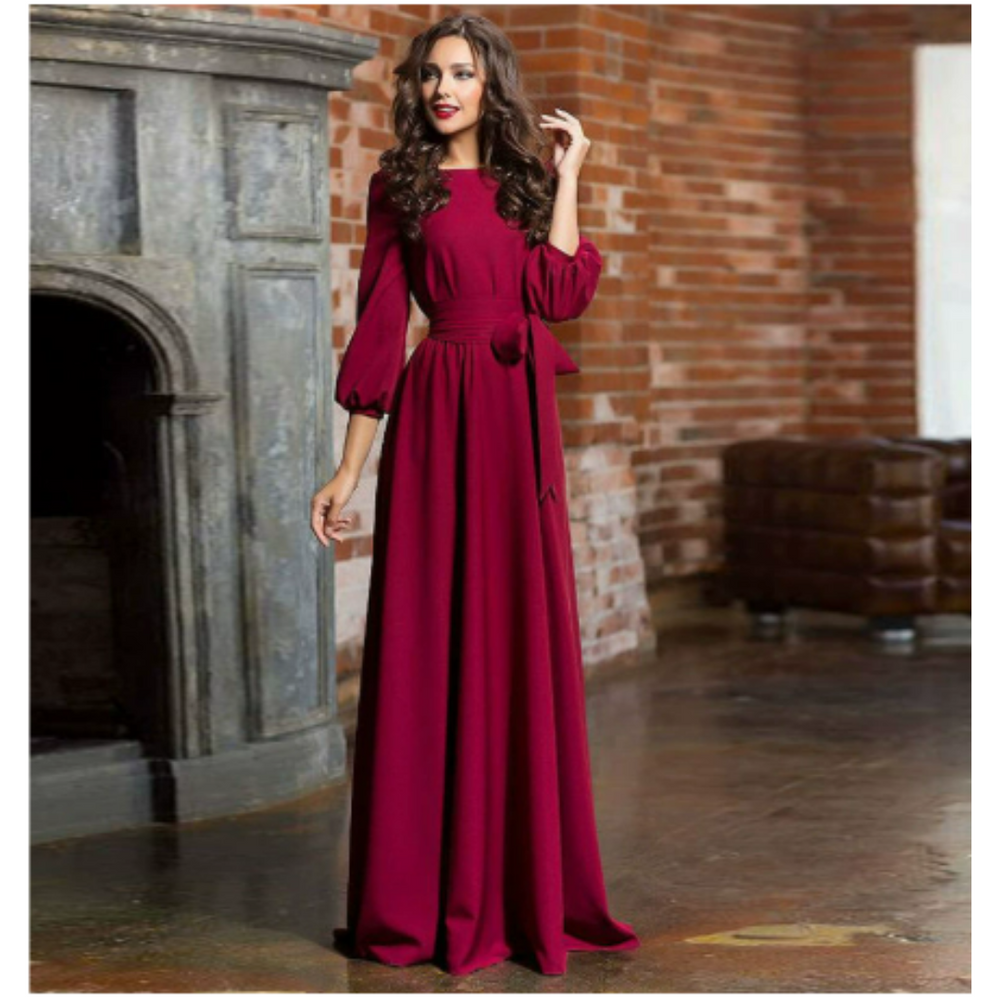 Langarmkleid für Damen | Maxi